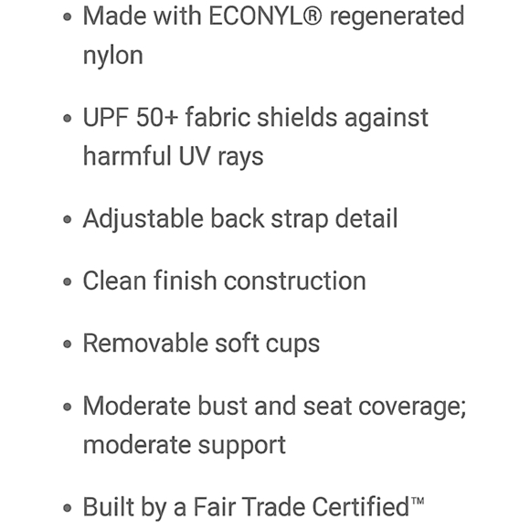 Prana Swimsuit One Piece Reversible   sz XS - Picture 8 of 13